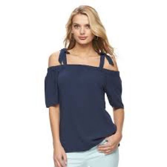 Juicy Couture Cold Shoulder Bow Top - Picture 1 of 5